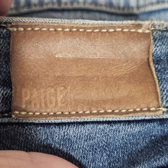 Paige Emmie Ankle high rise jeans sightseeing distressed size 24 - Picture 14 of 15